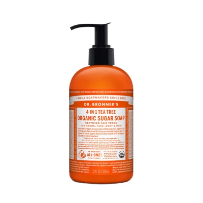 Dr Bronners Tea Tree Sugar Pump Soap 355ml